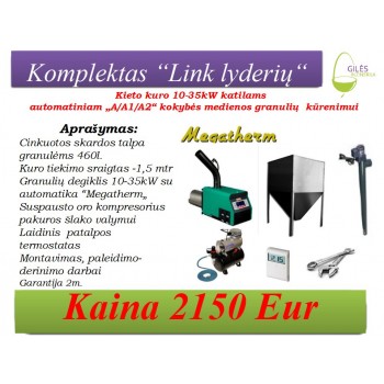 Medienos granulių degiklio...