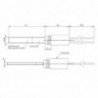 Juodo kvarco kristalo tenas